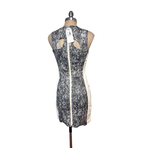 Calypso Paneled Dress Grey Combo Leather panels $248 NWT size 6 - Picture 6 of 10